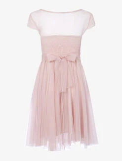 Robe Ornée De Broderie Et Tulle - Rose -DADA Vetements Magasin 112240 robe ornee de broderie et tulle rose 2