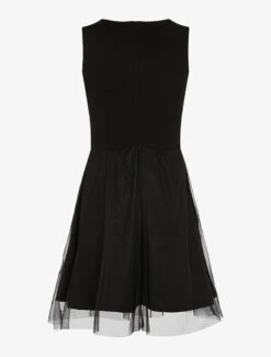 Robe Fleurie Bas à Tulle - Noir 5 Robe Fleurie Bas à Tulle - Noir -DADA Vetements Magasin 119845 robe fleurie bas a tulle noir 2