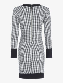 Robe Boutonnée Imprimé Carreaux - Noir 5 Robe Boutonnée Imprimé Carreaux - Noir -DADA Vetements Magasin 121305 robe boutonnee imprime carreaux noir 2