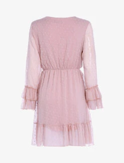 Robe Fluide Mouchetée - Rose -DADA Vetements Magasin 123295 robe fluide mouchetee rose 2