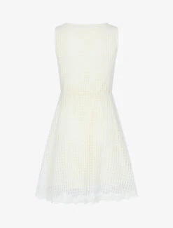 Robe à Broderies Et Bord En Dentelle Festonnée - Beige 5 Robe à Broderies Et Bord En Dentelle Festonnée - Beige -DADA Vetements Magasin 124293 robe a broderies et bord en dentelle festonnee beige 2