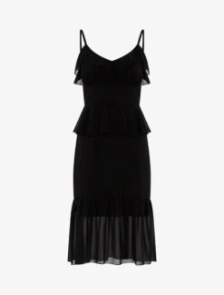 Robe En Voile à Volants - Noir 6 Robe En Voile à Volants - Noir -DADA Vetements Magasin 127858 robe en voile a volants noir 2