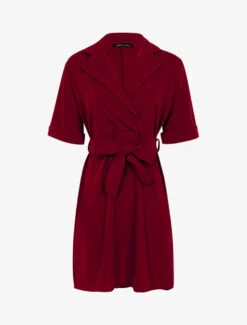 Robe Coupe Trapèze Fluide - Lie De Vin 6 Robe Coupe Trapèze Fluide - Lie De Vin -DADA Vetements Magasin 131622 robe coupe trapeze fluide lie de vin 2