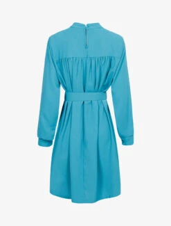 Robe Ample Ceinturée - Bleu Pétrole -DADA Vetements Magasin 138335 robe ample ceinturee bleu petrole 2