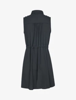 Robe Sans Manches En Voile Transparent - Noir 5 Robe Sans Manches En Voile Transparent - Noir -DADA Vetements Magasin 142695 robe sans manches en voile transparent noir 2