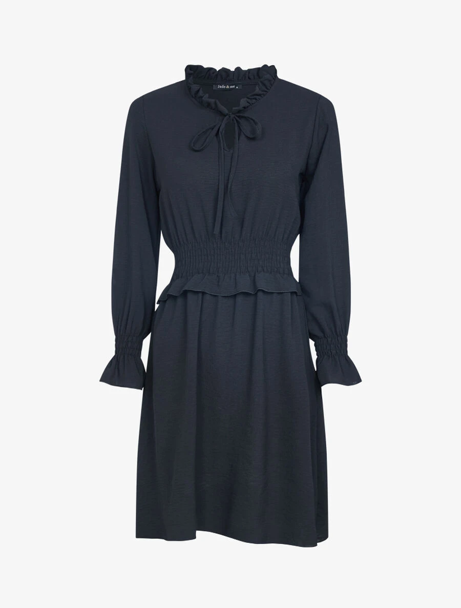 Robe Patineuse à Volants - Noir 4 Robe Patineuse à Volants - Noir – Image 2