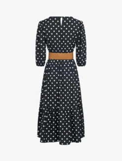 Robe à Imprimé Pois - Noir 7 Robe à Imprimé Pois - Noir -DADA Vetements Magasin 142856 robe a imprime pois noir 3