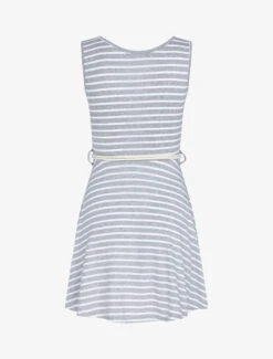 Tunique Style Robe Marinière - Gris Clair 7 Tunique Style Robe Marinière - Gris Clair -DADA Vetements Magasin 143024 tunique style robe mariniere gris clair 3