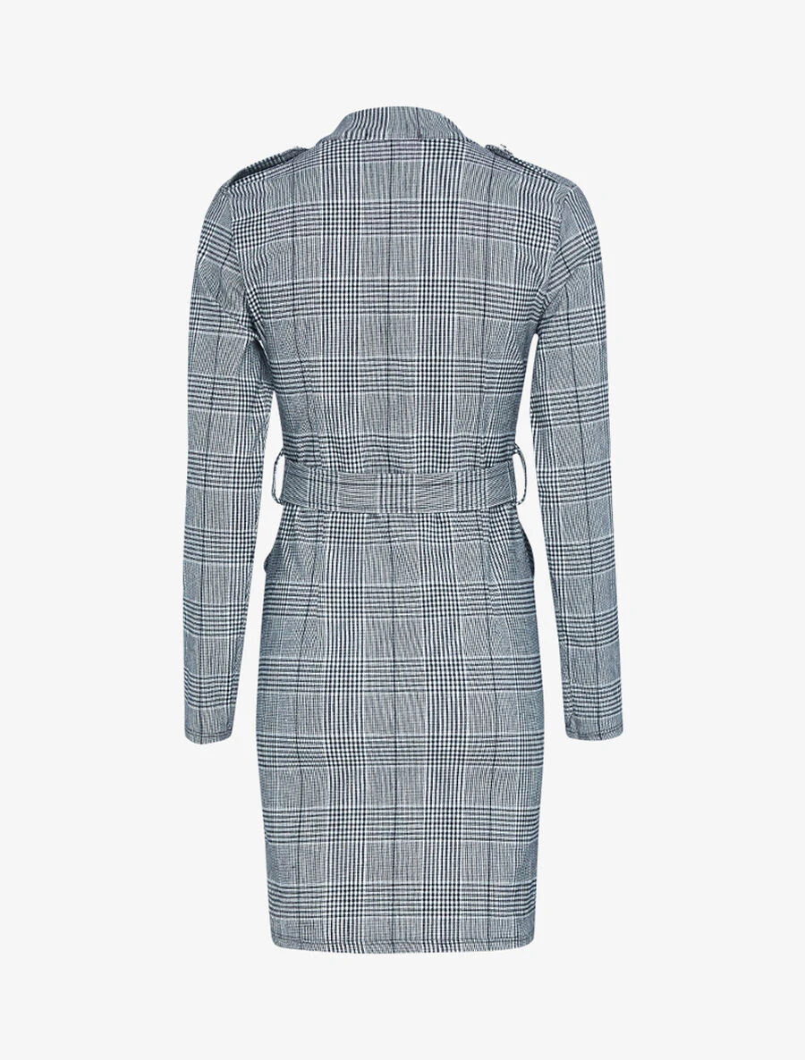 Robe Fourreau à Imprimé Tratan - Blanc/noir 5 Robe Fourreau à Imprimé Tratan - Blanc/noir – Image 3