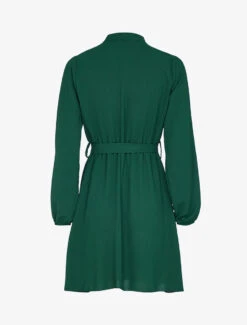 Robe Patineuse à Col Mao - Vert Foncé -DADA Vetements Magasin 143125 robe patineuse a col mao vert fonce 3