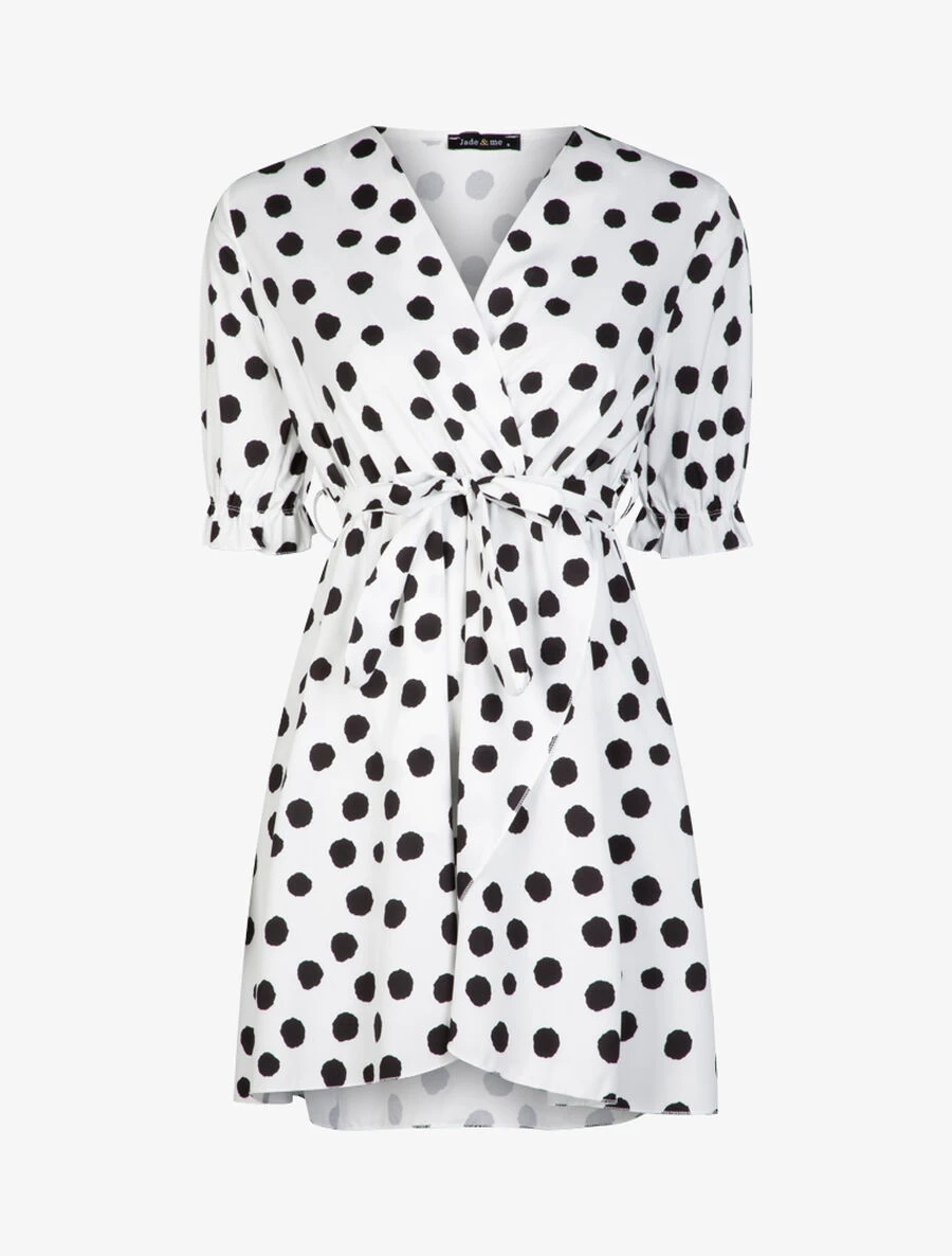 Robe Patineuse à Imprimés - Blanc 3 Robe Patineuse à Imprimés - Blanc