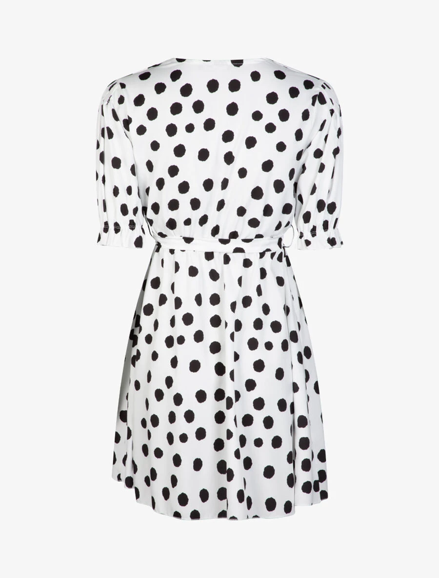 Robe Patineuse à Imprimés - Blanc 4 Robe Patineuse à Imprimés - Blanc – Image 2