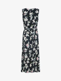 Robe Fleurie à Buste Cache Coeur - Noir -DADA Vetements Magasin 145584 robe fleurie a buste cache coeur noir 2