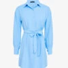 Chemise Style Robe Texturée - Bleu Ciel -DADA Vetements Magasin 147045 chemise style robe texturee bleu ciel 1