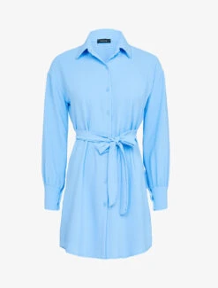 Chemise Style Robe Texturée - Bleu Ciel