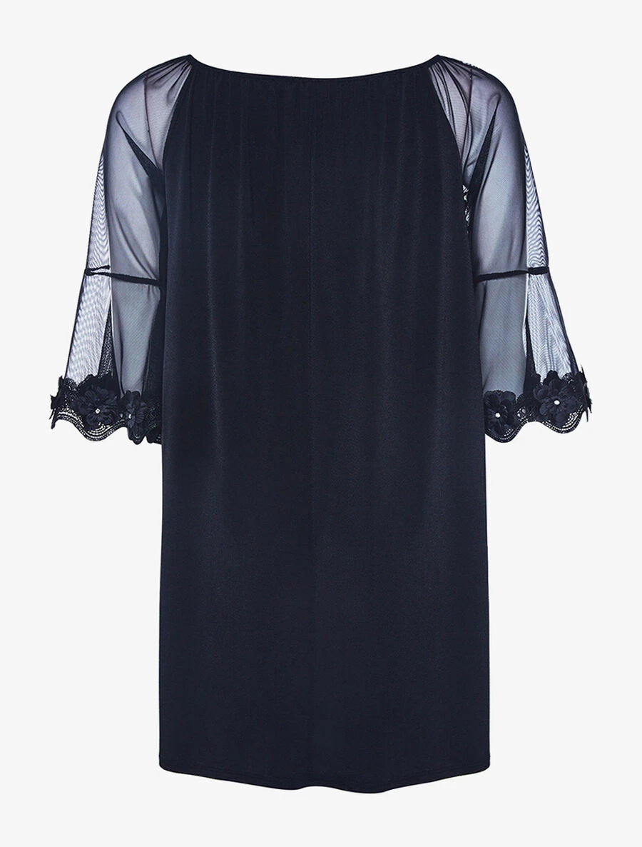 Robe Légère Manches à - Noir 7 Robe Légère Manches à - Noir – Image 5