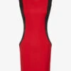 Robe Bandes Contrastées - Rouge -DADA Vetements Magasin 86530 robe bandes contrastees rouge 1