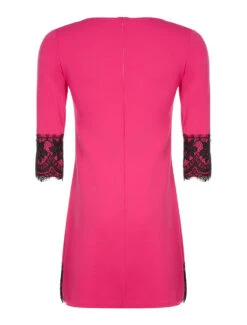 Robe Ample Bord Dentelle - Fushia -DADA Vetements Magasin 88825 robe ample bord dentelle fushia 2