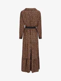 Robe Longue Bohème à Imprimé Fleuri - Bleu Marine -DADA Vetements Magasin GAO 1713 2