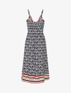 Robe Foulard Style Portefeuille Imprimé Graphique - Noir -DADA Vetements Magasin GAO 2423 2