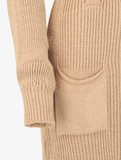 Robe Pull à Col Montant - Beige -DADA Vetements Magasin GEM 10078 3