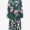 Robe à Bords Volantés Et Imprimé Bouquet De Roses - Vert Sapin -DADA Vetements Magasin GEM 9088 1