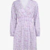 Robe Imprimé Fleurs De Cerisier à Détail Crochet - Lilas -DADA Vetements Magasin MAX 1229 1