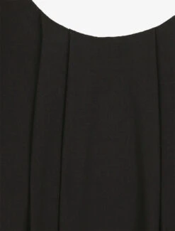 Robe Mi-longue Droite à Dos En Crochet - Noir -DADA Vetements Magasin MAX 1749 3