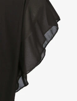 Robe Mi-longue Droite à Dos En Crochet - Noir -DADA Vetements Magasin MAX 1749 4