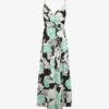 Robe Longue à Imprimé Grandes Roses - Vert D'eau -DADA Vetements Magasin MAX 2623 1