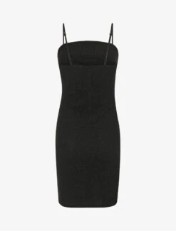 Robe Drapée Moulante Pailletée - Noir -DADA Vetements Magasin MAX 4331 2