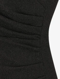 Robe Drapée Moulante Pailletée - Noir -DADA Vetements Magasin MAX 4331 3