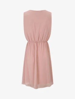 Robe Mi-longue évasée Sans Manches Col Cache-coeur - Rose -DADA Vetements Magasin MAX 4578 2