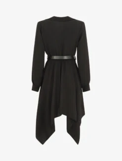 Robe Longue Asymétrique Unie - Noir -DADA Vetements Magasin MAX 4964 2