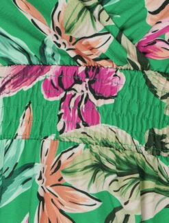 Robe Longue Fleurie à Bretelles - Vert -DADA Vetements Magasin MAX 5047 3