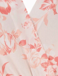 Robe à Imprimé Fleuri Et Manches Courtes Volantées - Beige -DADA Vetements Magasin MAX 5368 3