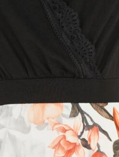 Robe Mi-longue Fleurie Sans Manches Col Cache-coeur - Blanc 8 Robe Mi-longue Fleurie Sans Manches Col Cache-coeur - Blanc -DADA Vetements Magasin MAX 5685 3