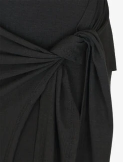 Robe Longue Style Portefeuille - Noir -DADA Vetements Magasin MAX 5824 3