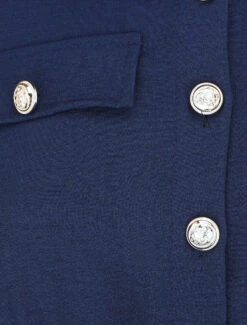 Robe Unie à Taille élastiquée - Marine -DADA Vetements Magasin MAX 6195 3