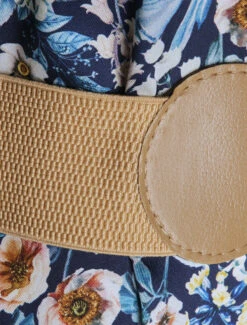 Robe Longue à Imprimé Fleuri - Marine -DADA Vetements Magasin MAX 713 3