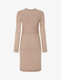 Robe Ajustée à Perles - Beige -DADA Vetements Magasin RUBY 1673 2