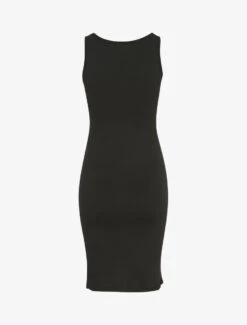 Robe Mi-longue Strech Uni - Noir -DADA Vetements Magasin RUBY 1735 2