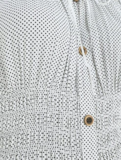 Robe Longue évasée à Pois Sans Manches - Blanc -DADA Vetements Magasin RUBY 2018 3