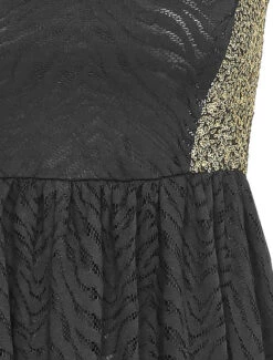 Robe En Dentelle à Détail Sequins - Noir -DADA Vetements Magasin RUBY 346 4