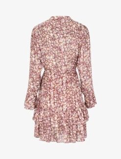 Robe Patineuse Volantée Et Satinée - Violet -DADA Vetements Magasin RUBY 9 2